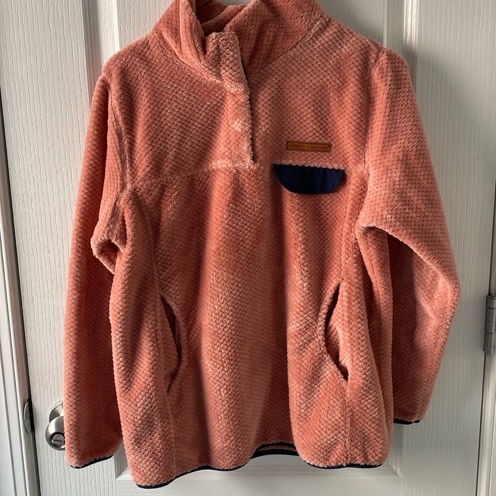 Simply Southern Light Cream Pink Jacket